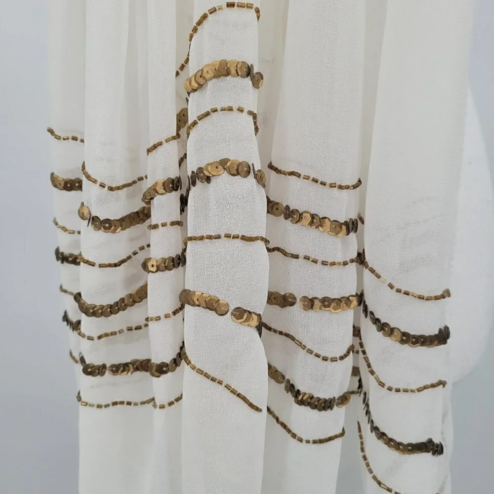 N/A ivory chiffon